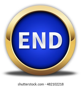 End Button Isolated 3d Illustration Stock Illustration 473759833 ...