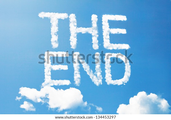 End Cloud Massage On Sky のイラスト素材