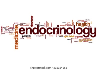 Endocrinology Word Cloud Concept