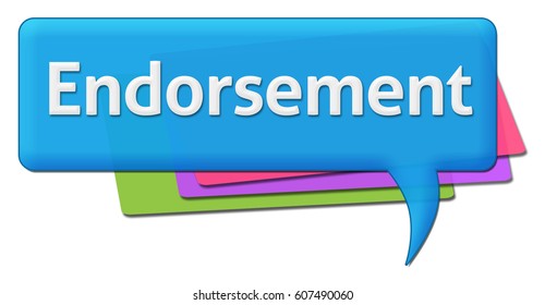 Endorsement Colorful Comment Symbol 