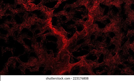 Endothelium, Erythrocyte, Medical 3d Illustration - Human Blood Cells