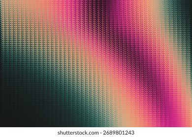 An energetic abstract background with bold diagonal stripes in pink, orange, and teal. The textured, metallic surface creates a vibrant and dynamic visual effect with a modern feel.