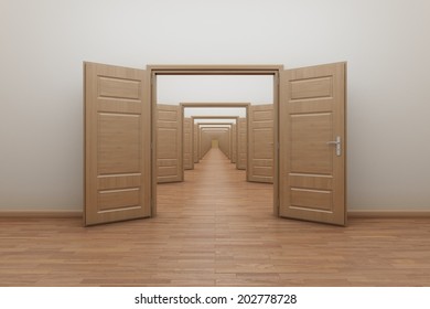 Enfilade Of Open Doors 