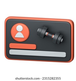 Engaging 3D Icons Gym Membership for Gym Promotions, Health and Wellness Brands - Powered by Shutterstock