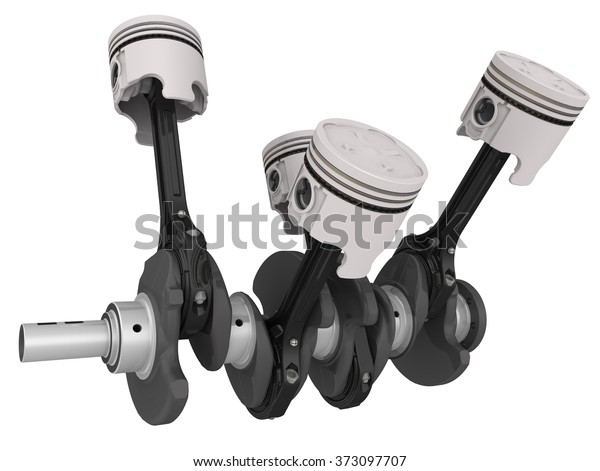 Engine Pistons Crankshaft Assembly Crankshaft Internal Stock ...