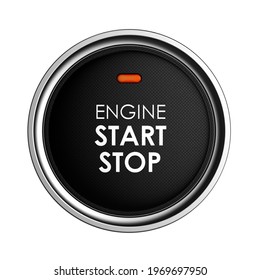 Engine Start Stop Button Car Dashboard Stock Illustration 1969697950 ...