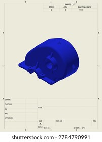 engineering technical blueprint layout