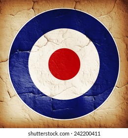 English Mod Target And Wall Background