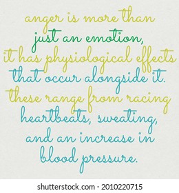 English Text Psychological Anger Facts With Amazing And Beautifull Arts In 3d Illustration