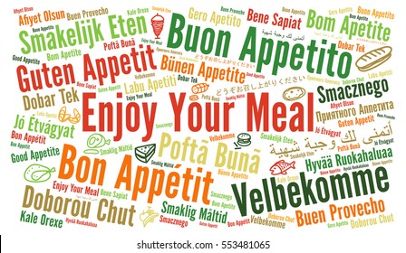 Enjoy Your Meal Images Stock Photos Vectors Shutterstock