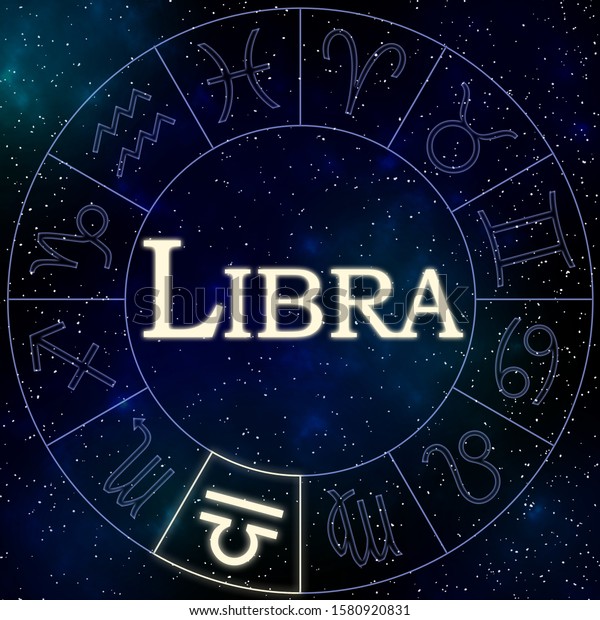 Enlightened Symbol Zodiac Sign Libra Wheel Stock Illustration 1580920831