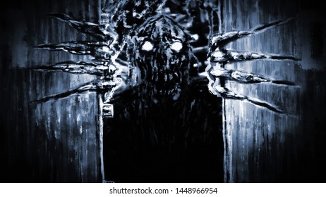 Creepy Open Door Stock Illustrations Images Vectors Shutterstock