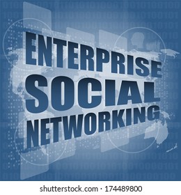 Enterprise Social Networking, Interface Hi Technology, Touch Screen