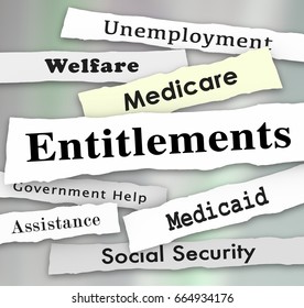 Entitlements Government Programs Medicare Medicaid Welfare News Headlines Illustration