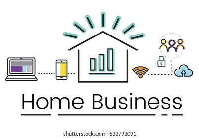 Entrepreneur Networking Connectivity Home Business