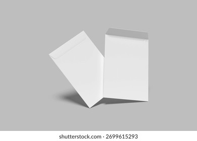 envelope mockup template with shadow