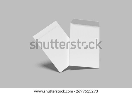 envelope mockup template with shadow