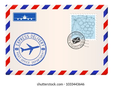 Envelope Stamps Postmarks International Mail Correspondence Stock ...