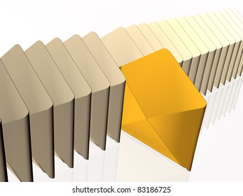 Envelopes on white background.
