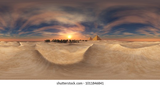 Environment Map. HDRI Map. Equirectangular Projection. Spherical Panorama. Landscape.sandy Desert.
3D Rendering