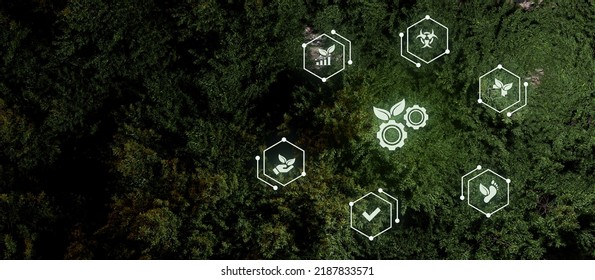 Environment, Society And Corporate Governance Green Nature Blur Background. Eco Earth Day Concept 3d Illustration