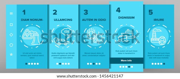 Environmental Air Pollution Onboarding\
Mobile App Page Screen. Smog, Toxic Waste, CO2 Air Pollution Thin\
Line Illustration. Factory Smoke, Gas, Dust Ecosystem\
Danger