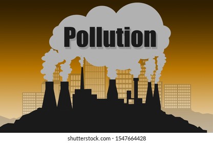 Environmental Concept Air Pollution 3d Rendering Stock Illustration ...