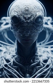 Epic Shot High Detail Action Film Portrait Of Alien Anthropomorphic Form, Cinematic,hyper Realistic.3d Illutration