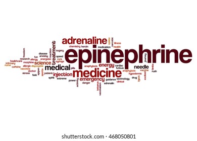 Epinephrine Word Cloud Concept