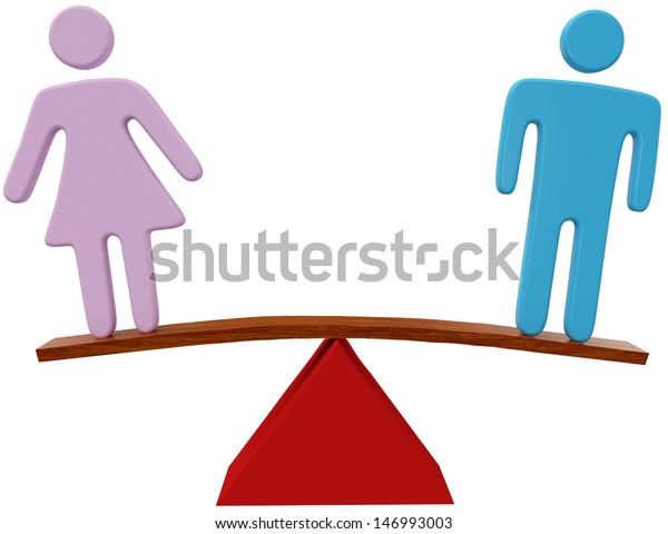 Equal Man Woman Sex Equality Gender Stock Illustration 146993003 Shutterstock 