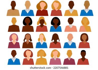 Equal Opportunity Employer Diversity And Inclusion Many People Icons Of Different Colors And Races 3d Illustration Clipart
