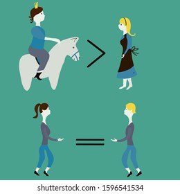 Equal Relations And Unequal Relations. Equal Relationships And Unequal Relationships. The Formula Of Equal Relations. Cinderella. Poor Girl And Rich Man. Equal Partners In A Relationship.