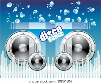 Equalizer Disco Music event Background