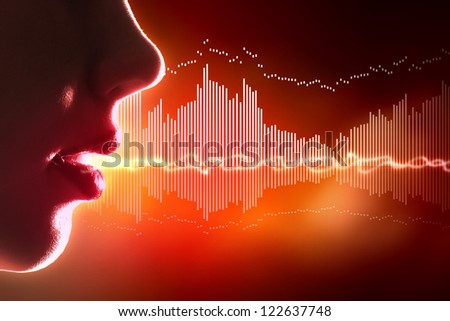 Equalizer sound wave background theme. Colour illustration.