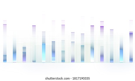 Multiple Bar Chart Colored Vector Multibar Stock Vector (Royalty Free ...