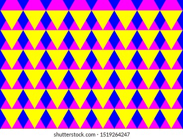 Equilateral Triangle Pattern

Clean Texture Of Triangular Pattern With Primary Colors. Retro/ Abstract Style For Wallpaper, Web  Covers Or Prints, Textiles, Ceramic Tiles, Etc.
