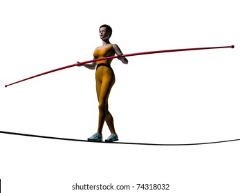 equilibrist, tightrope walker, balancing act