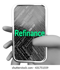 Equity Release Refinance Online Indicating Www Property And Refinancing 3d Rendering