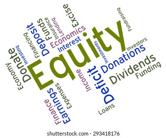 Equity Release Equity Word Indicating Resources Money And Fund 