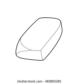 Eraser Icon Outline Style Isolated On Stock Illustration 483805285 ...