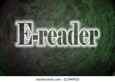 E-reader text on Background