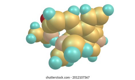 Ergometrine Or Ergonovine Is A Medication Used To Cause Contractions Of The Uterus To Treat Heavy Vaginal Bleeding After Childbirth. 3d Illustration