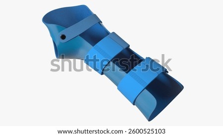 An ergonomic design for a customizable arm support brace featuring adjustable straps for secure fit and comfort.