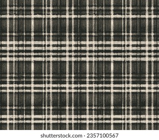 Eroded plaid pattern with aged effect. Grunge plaid pattern design, distressed overlay texture design.