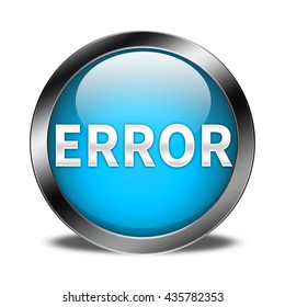 Error Button Isolated Stock Illustration 435782353 | Shutterstock