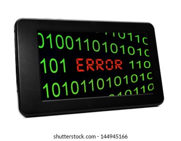 Caution Pc Tablet Stock Illustration 144945259