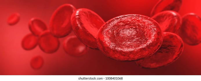 Erythrocytes, red blood cells
3D rendering