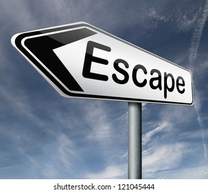 escape route avoid stress and break free running away
