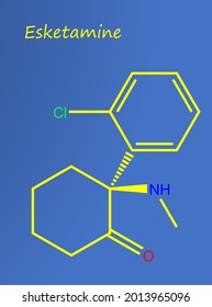 Esketamine, Is A Medication Used As A General Anesthetic And For Treatment-resistant Depression