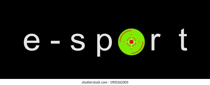 Esports Also Known As Electronic Sports, E-sports, Or ESports.  Illustration. Night Vision. Long Range Sniper Telescopes. Competition, Video Games Between Professional Players.